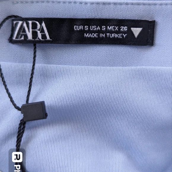 Zara, Powder Blue Tube top, Size Small - Picture 5 of 7